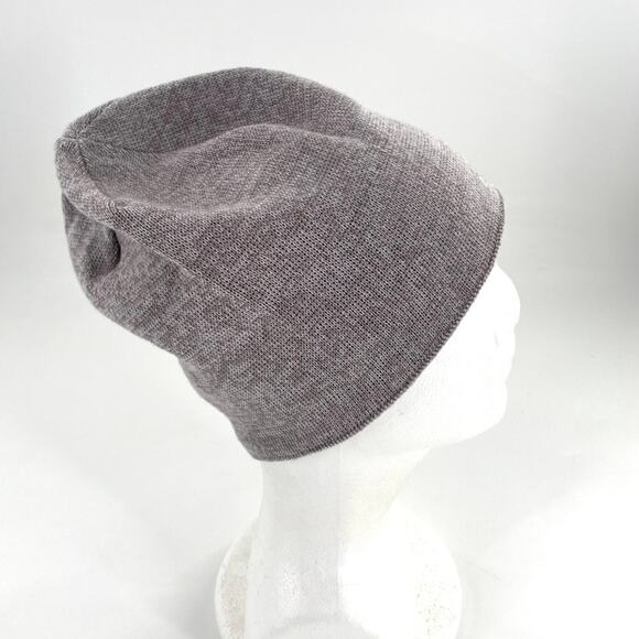 Cascade Mountain Tech Beanie Winter Hat Gray Fleece Lined Merino Wool Blend OS - Picture 8 of 10